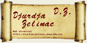 Đurđa Zelinac vizit kartica
